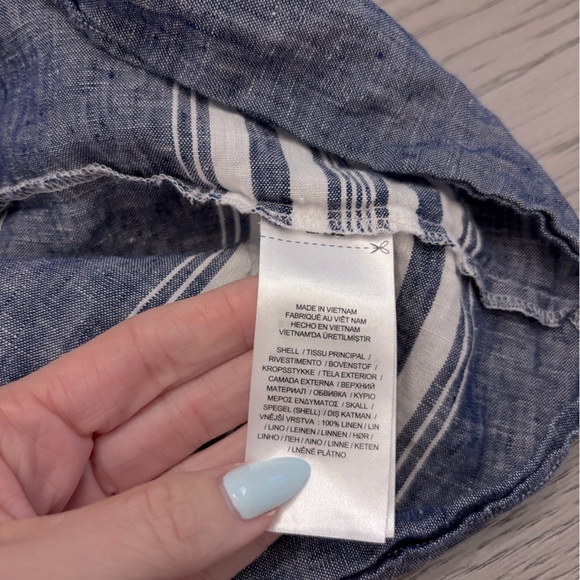 Lauren Ralph Lauren Blue and White Sleeveless Sundress Size 4 - Picture 9 of 12